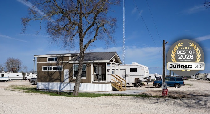 Angleton RV Park & Resort office, BusinessRate Best of 2026 Award Winner